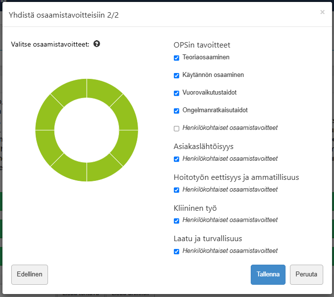 Yhdista osaamistavoitteisiin 2