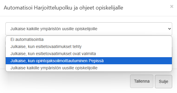 automaattijulkaisu peppi
