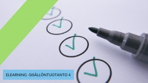 Elearning -sisällöntuotanto 4: laadunhallinta