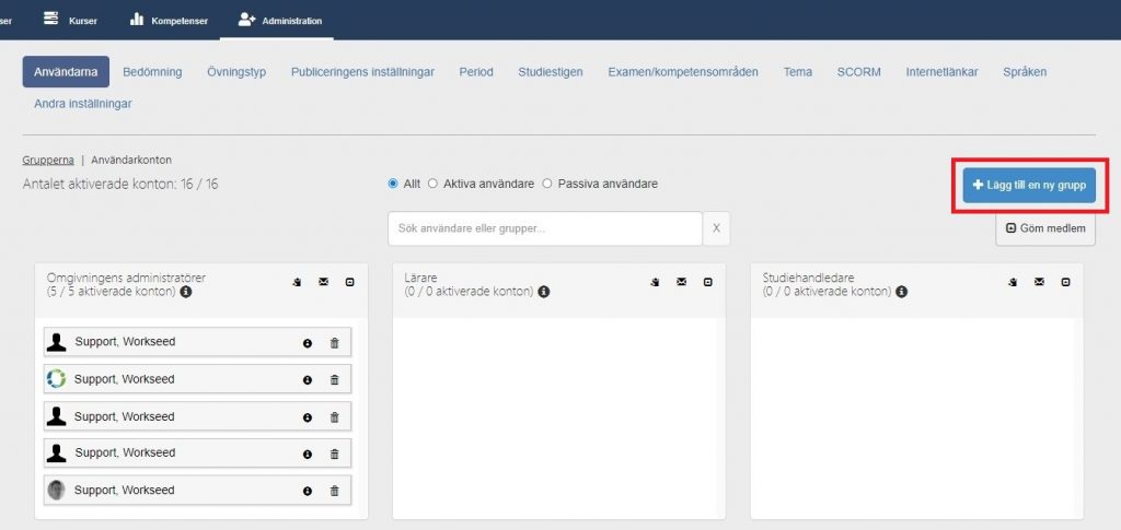 Lägg till en ny grupp