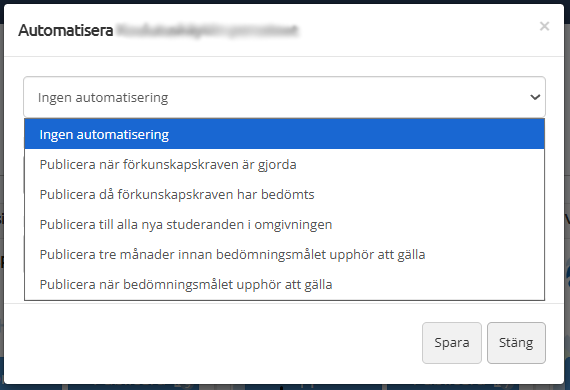 Automatisk publicering