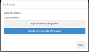 Flytta eller kopiera användare
