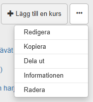 Kursens inställningar