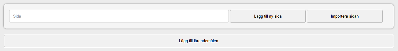 Lägg till lärandemål