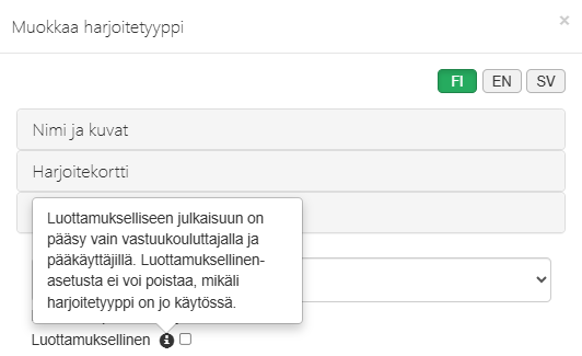 luottamukselliset sisällöt